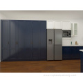 Blue and White High Gloss Lacquer Kitchen Cabinet